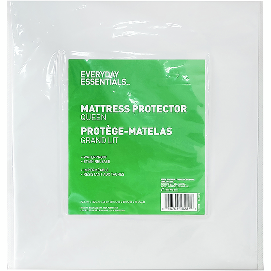Everyday Essentials Protège-matelas, grand lit 1 ea, 34,00 $/1ch