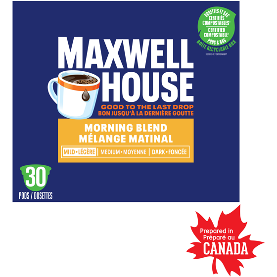 Maxwell House Morning Blend Coffee Certified Compostable K-Cup Coffee Pods 285 g, $7.72/100g