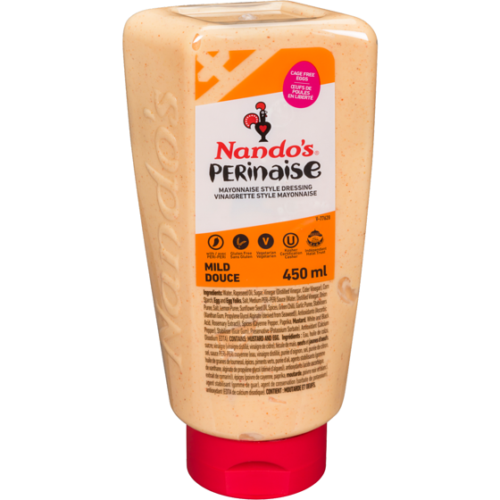 Nando's Mayonnaise Style Dressing Perinaise Mild 450 ml, $1.66/100ml
