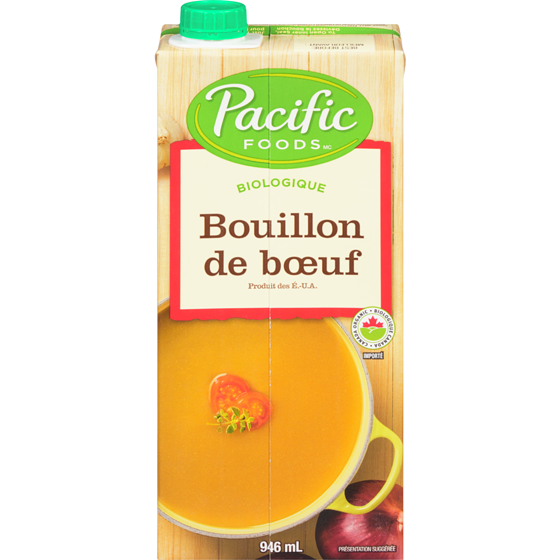Pacific bouillon de boeuf biologique 946 ml, 0,79 $/100ml
