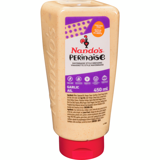 Nando's Mayonnaise Style Dressing Perinaise Garlic 450 ml, $1.66/100ml