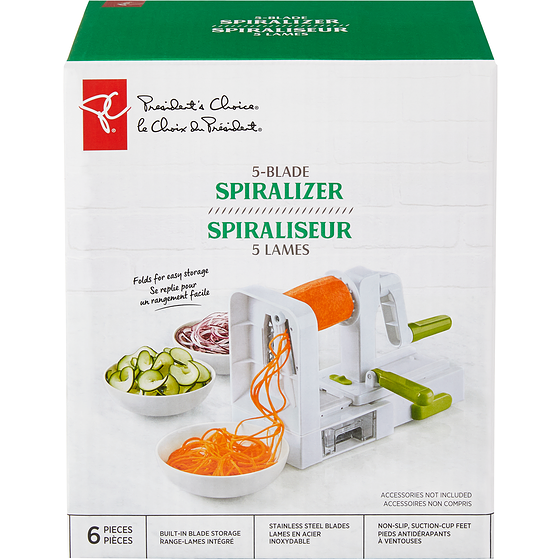 President's Choice 5-Blade Spiralizer 1 ea, $26.00/1ea