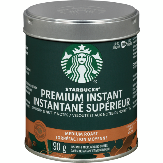Starbucks Coffee, Medium Roast Premium Instant & Microground , Smooth & Balanced 90 g, $15.54/100g