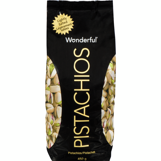 Wonderful Pistaches légèrement salées 450 g, 2,89 $/100g