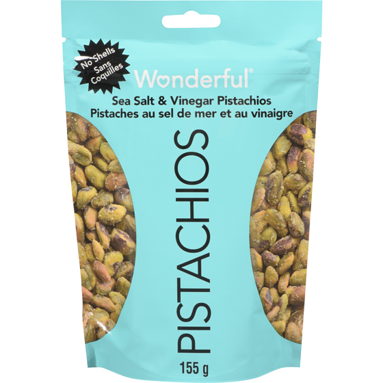 Wonderful No shell Pistachios, Sea Salt & Vinegar 155 g, $6.45/100g