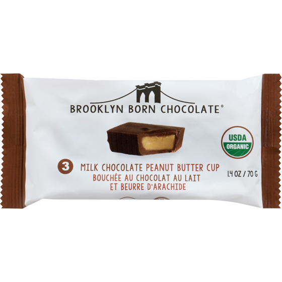 Brooklyn Born Chocolate 3 Milk Chocolate Peanut Butter Cup 39.68 g, $8.29/100g