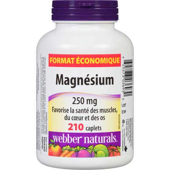 Webber Naturals Magnesium 250 Mg Value Size 210 ea, $0.10/1ea
