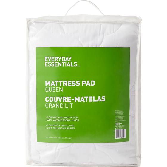 Everyday Essentials Couvre-matelas, grand lit 1 ea, 34,00 $/1ch