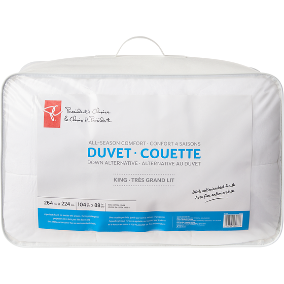le Choix du Président Couette toutes saisons confortable, duvet synthétique, très grand lit 1 ea, 120,00 $/1ch