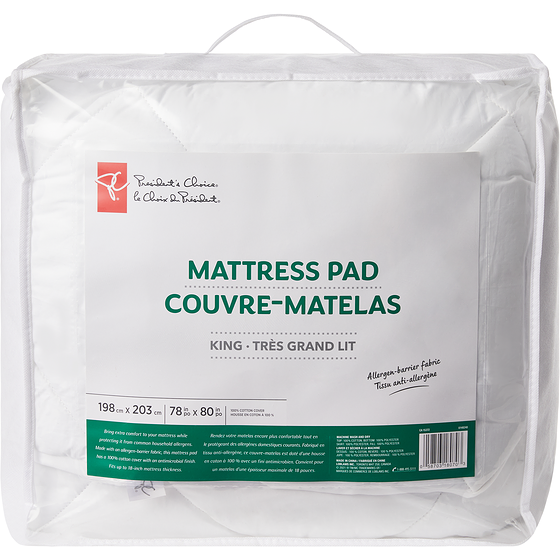 President's Choice Mattress Pad King 1 ea, $54.00/1ea