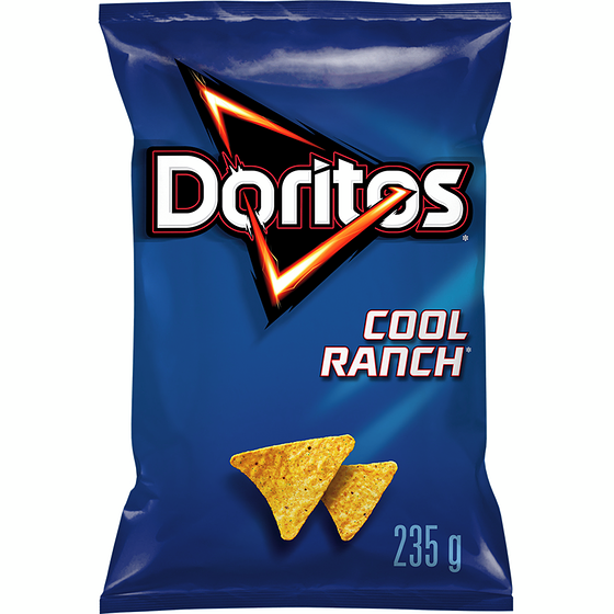 Doritos Chips tortilla aromatisées Cool ranch 235 g, 1,91 $/100g