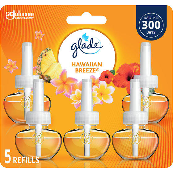 Glade PlugIns Scented Oil Air Freshener 5 Refills, Hawaiian Breeze 5 ea, $4.60/1ea
