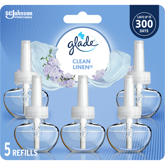Glade PlugIns Scented Oil Air Freshener 5 Refills, Clean Linen 5 ea, $4.60/1ea