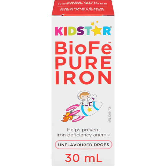 Kidstar Pure Iron Unflavoured Drops 30 ml, $126.63/100ml