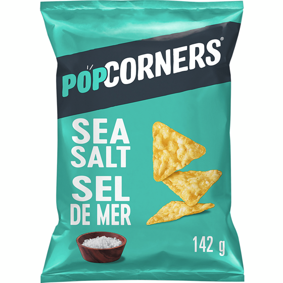 PopCorners Sea Salt Popped-Corn Chips 142g 142 g, $2.46/100g