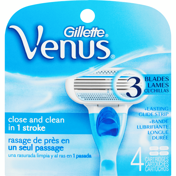 Gillette Lames de rasoir Doux pour femmes, 4 cartouches de rechange 4 ea, 4,75 $/1ch