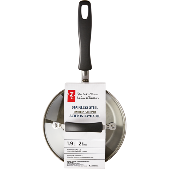 President's Choice Stainless Steel Saucepan with Tempered-Glass Lid 1 ea, $26.00/1ea