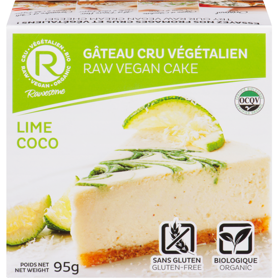 Rawesome Lime Coco Raw Vegan Cake 95 g, $8.41/100g