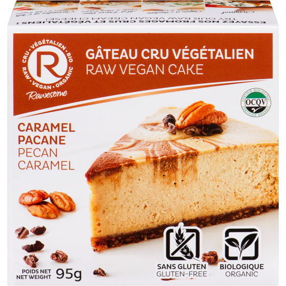 Rawesome Caramel Pecane Raw Vegan Cake 95 g, $8.41/100g