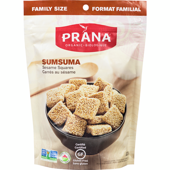 Prana Sesame Squares Sumsuma Family Size 325 g, $3.69/100g