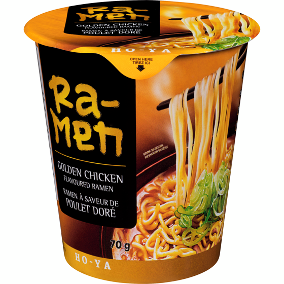 Ho-Ya Ramen A Saveur De Poulet Dore 70 g, 1,84 $/100g