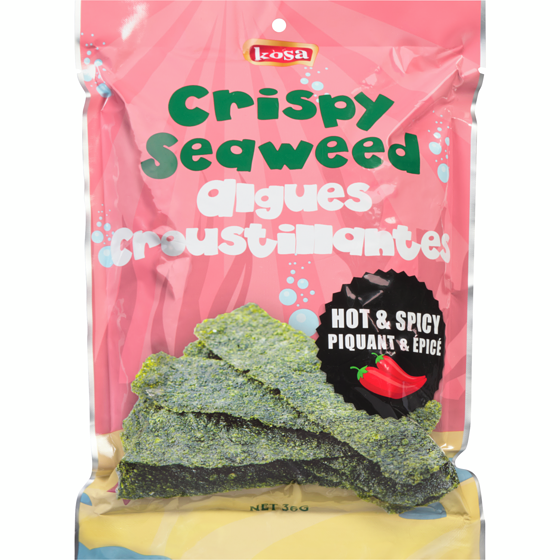 Kosa Crispy Seaweed Hot & Spicy 36 g, $7.75/100g