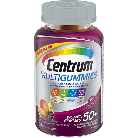 Centrum Multigummies Women 50+ Multivitamin And Multimineral Supplement, 120 Count 120 ea, $0.17/1ea