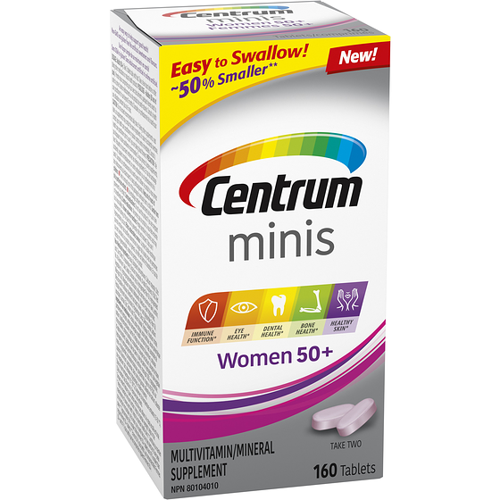 Centrum Minis Women 50+ Multivitamin And Multimineral Supplement, 160 Count 160 ea, $0.12/1ea