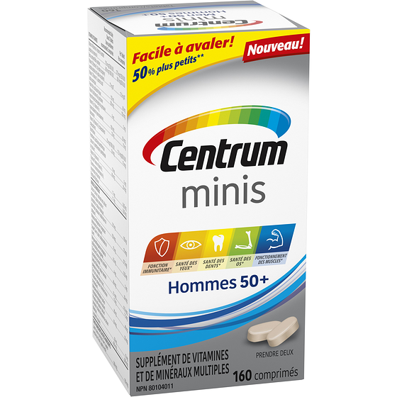 Centrum Minis Hommes 50+ (Comprimés) 160 ea, 0,13 $/1ch
