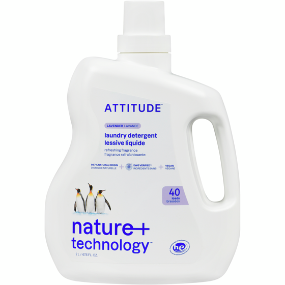 Attitude Laundry Detergent Lavander 2 l, $0.60/100ml