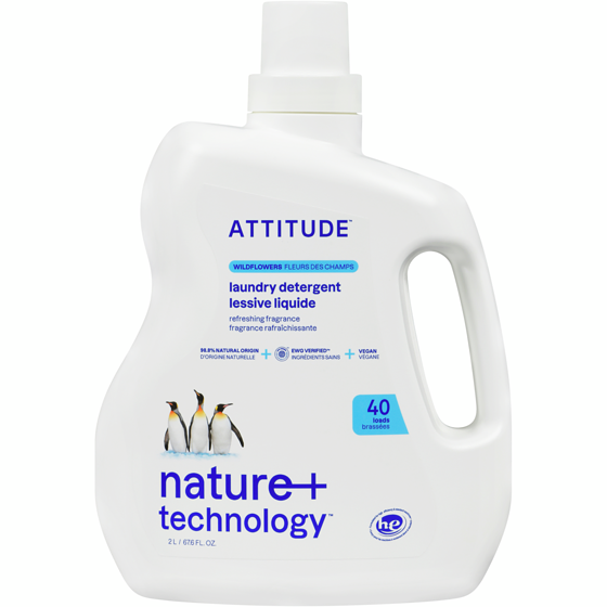 Attitude Laundry Detergent Wildflowers 2 l, $0.60/100ml