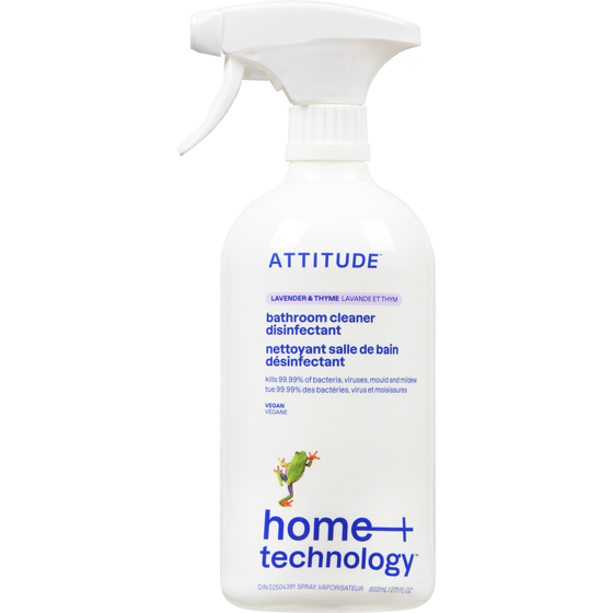 Attitude Bathroom Cleaner Disinfectant 99.99% Spray Lavender & Thyme 800 ml, $0.75/100ml