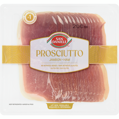 San Daniele Sliced Prosciutto Club Pack 200 g, $5.75/100g