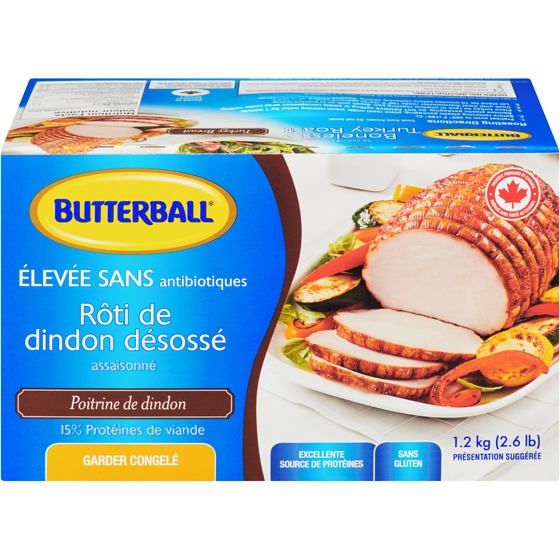 Butterball Rôti de poitrine de dinde désossée surgelée 1.5 kg, 1,87 $/100g