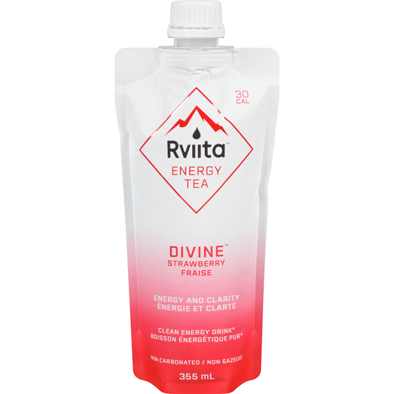 Rviita Clean Energy Drink Divine Strawberry 355 ml, $1.41/100ml