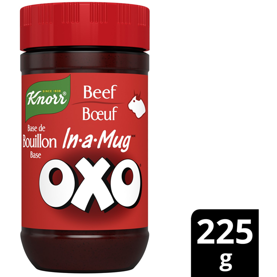 Oxo Bouillon In-a-Mug  Beef adds great flavour to your cooking  225 g, $1.91/100g