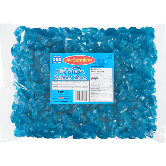 McCormicks Blue Whales Candy 1.8 kg, $0.61/100g