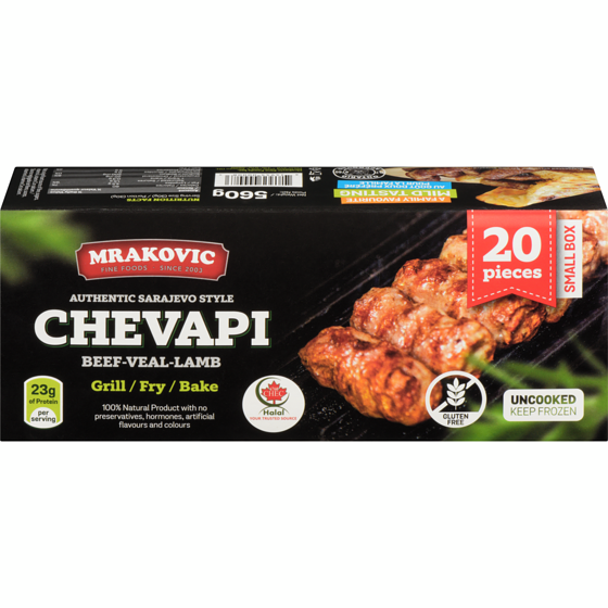 Mrakovic Chevapi Small 560 g, $2.68/100g