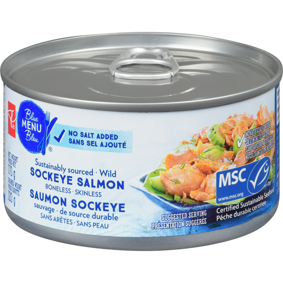 le Choix du Président PC MB SAUMON SOCKEYE SSA 170 g, 3,35 $/100g