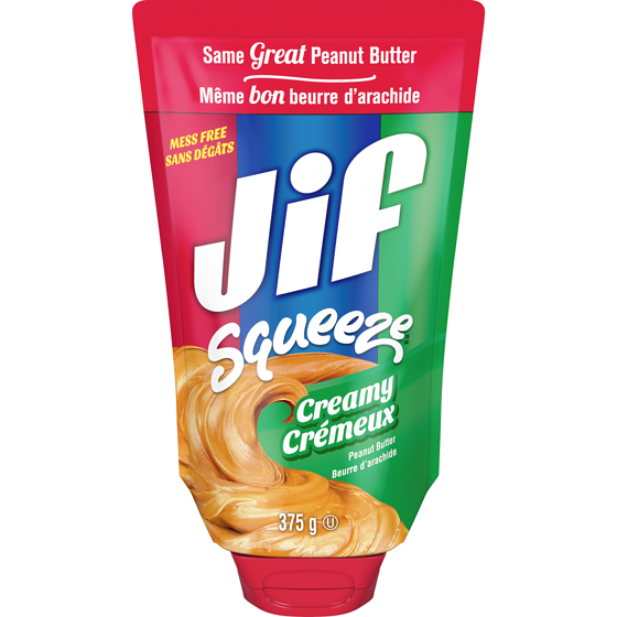 Jif Peanut Butter Creamy Squeeze 375 g, $1.60/100g