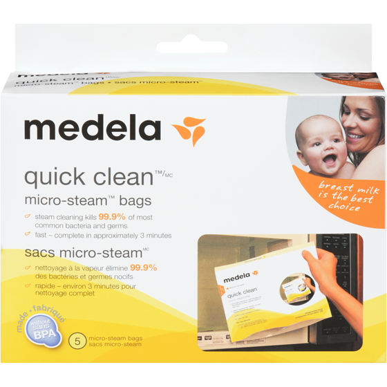 Medela Sacs Micro-Steam™ Quick Clean™ de Medela 5 ea, 3,00 $/1ch