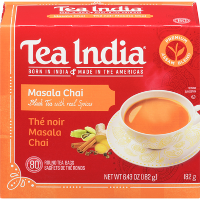 Tea India Tea, Masala Chai Black  with Real Spices  182 g, $3.57/100g