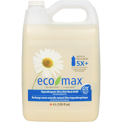 Eco-Max Hypoallergenic Ultra Dish Wash 4 l, $0.40/100ml