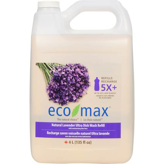 Eco-Max Eco-Max Savon Vaisselle Lavand 4 l, 0,42 $/100ml