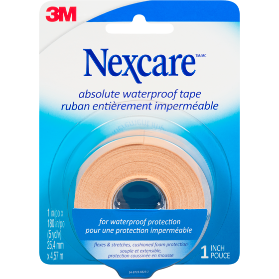 Nexcare Absolute Waterproof Tape 25,4 Mm X 4,57 M 1 ea, $6.29/1ea