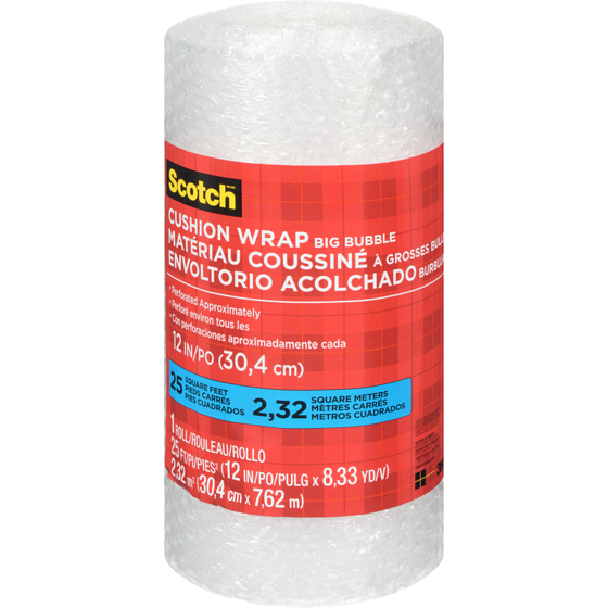 Scotch Cushion Wrap Big Bubble  1 ea, $5.50/1ea