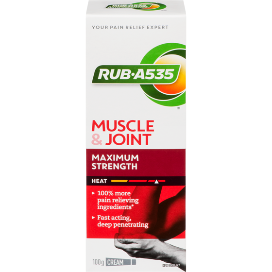 Rub A535 Muscle Joint Maximum Strength Heat Cream 100 g, $14.49/100g