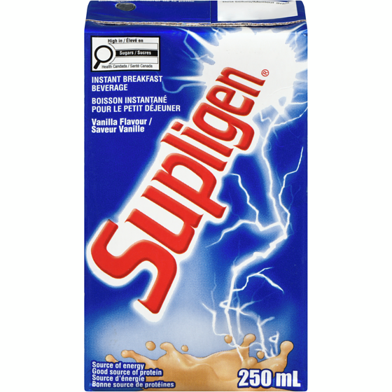 Supligen Instant Breakfast Beverage Vanilla Flavour 250 ml, $0.74/100ml