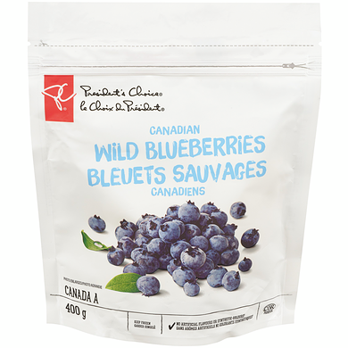 President's Choice Canadian Wild Blueberries 400 g, $1.00/100g