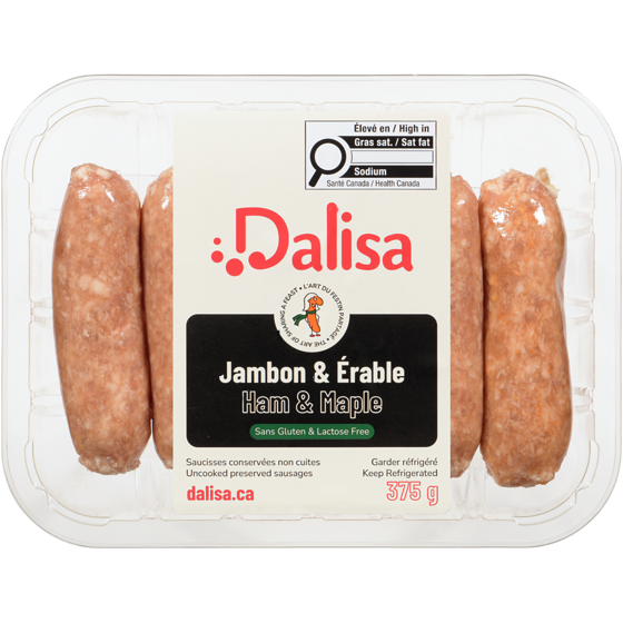 Dalisa Uncooked Preserved Sausages Ham & Maple 375 g 375 g, $2.26/100g